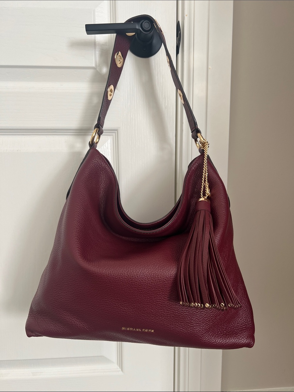 Michael Kors Leather Hobo Bag